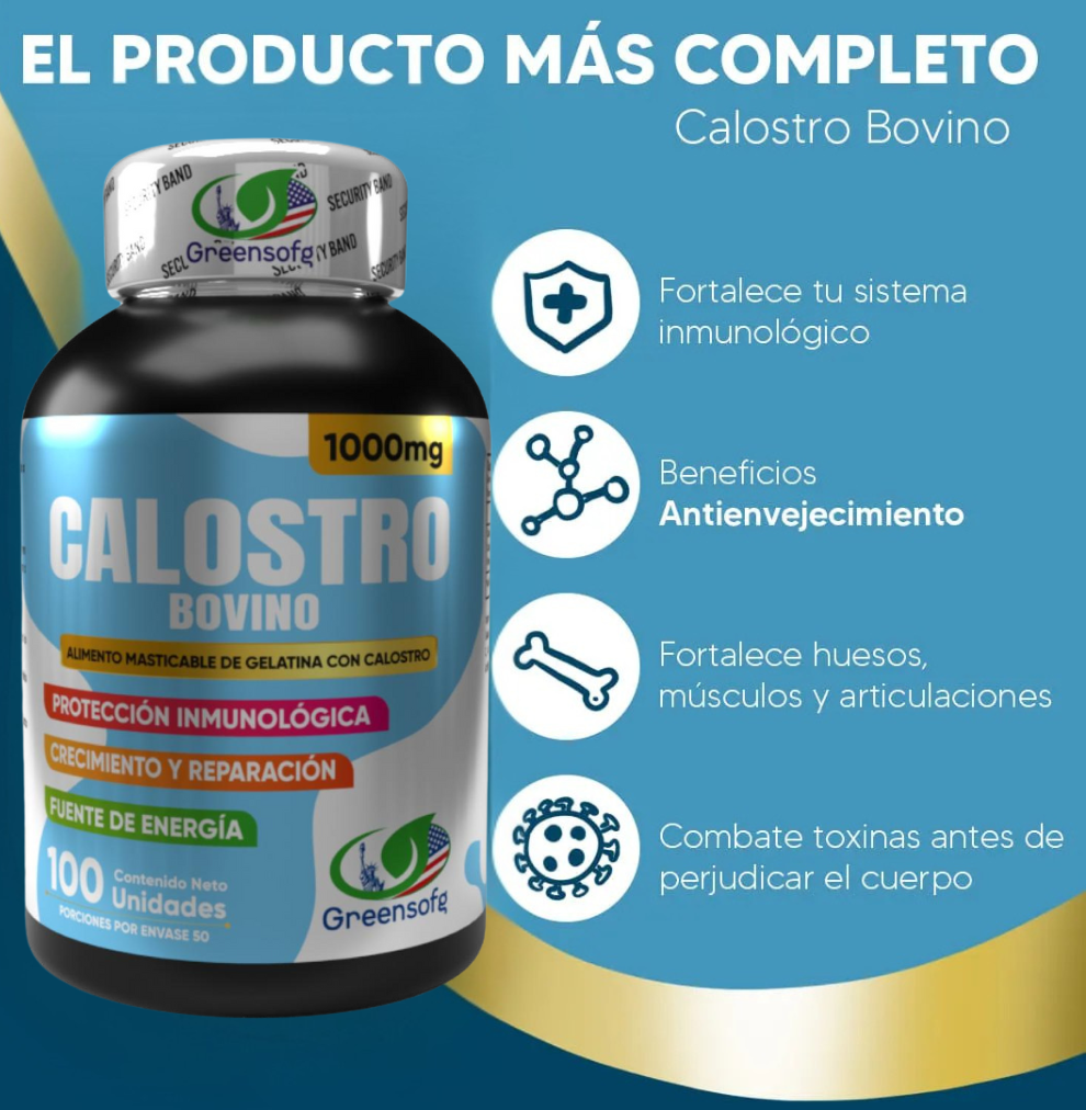 CALOSTRO BOVINO CAPSULAS 1000 MG