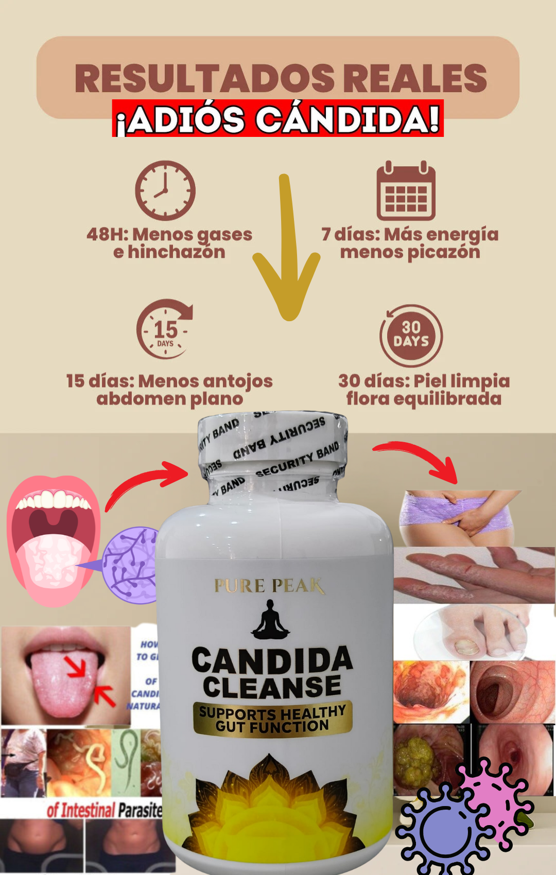 CANDIDA CLEANSE 100% original - ELIMINA TOXINAS DESDE EL PRIMER DÍA