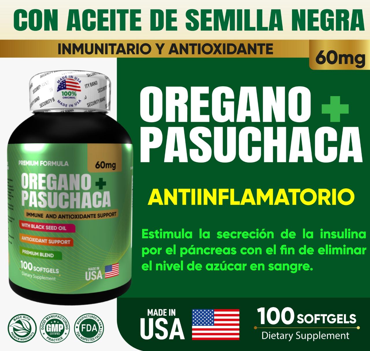 Orégano Pasuchaca AMERICANO | Limpieza Profunda y Control de Cándida