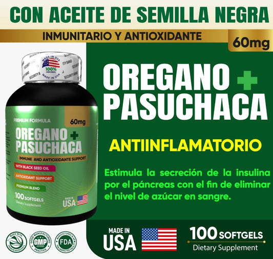 Orégano Pasuchaca AMERICANO | Limpieza Profunda y Control de Cándida
