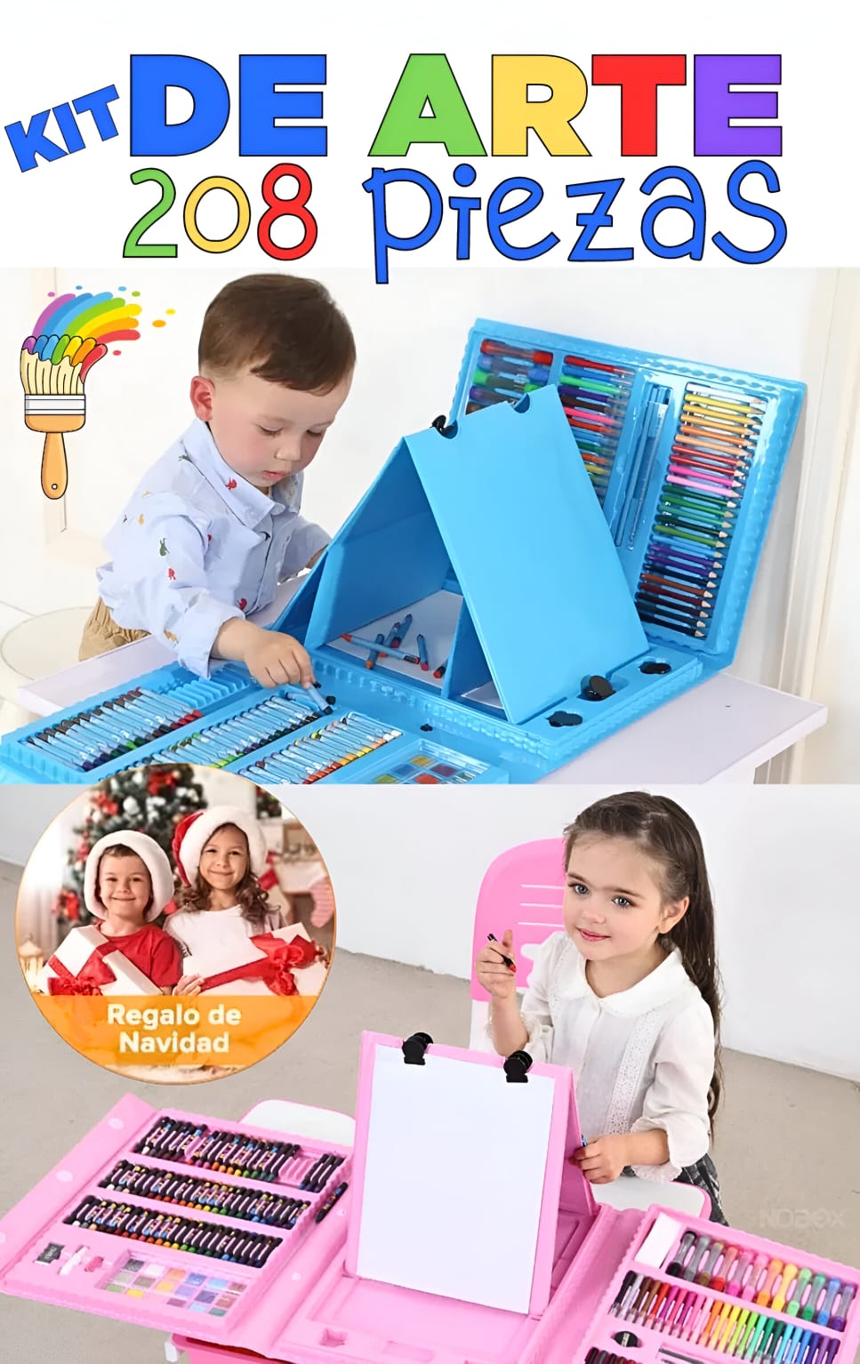 SET de Arte Para Niños 208 Piezas 50% OFF 🔥