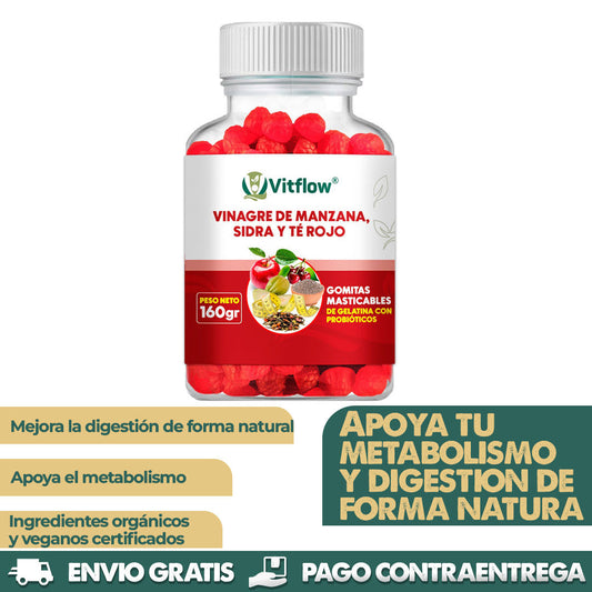 Gomitas Metabólicas de Vinagre de Manzana con la madre
