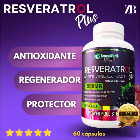 Juventud en Cápsulas- Resveratrol 100% americano